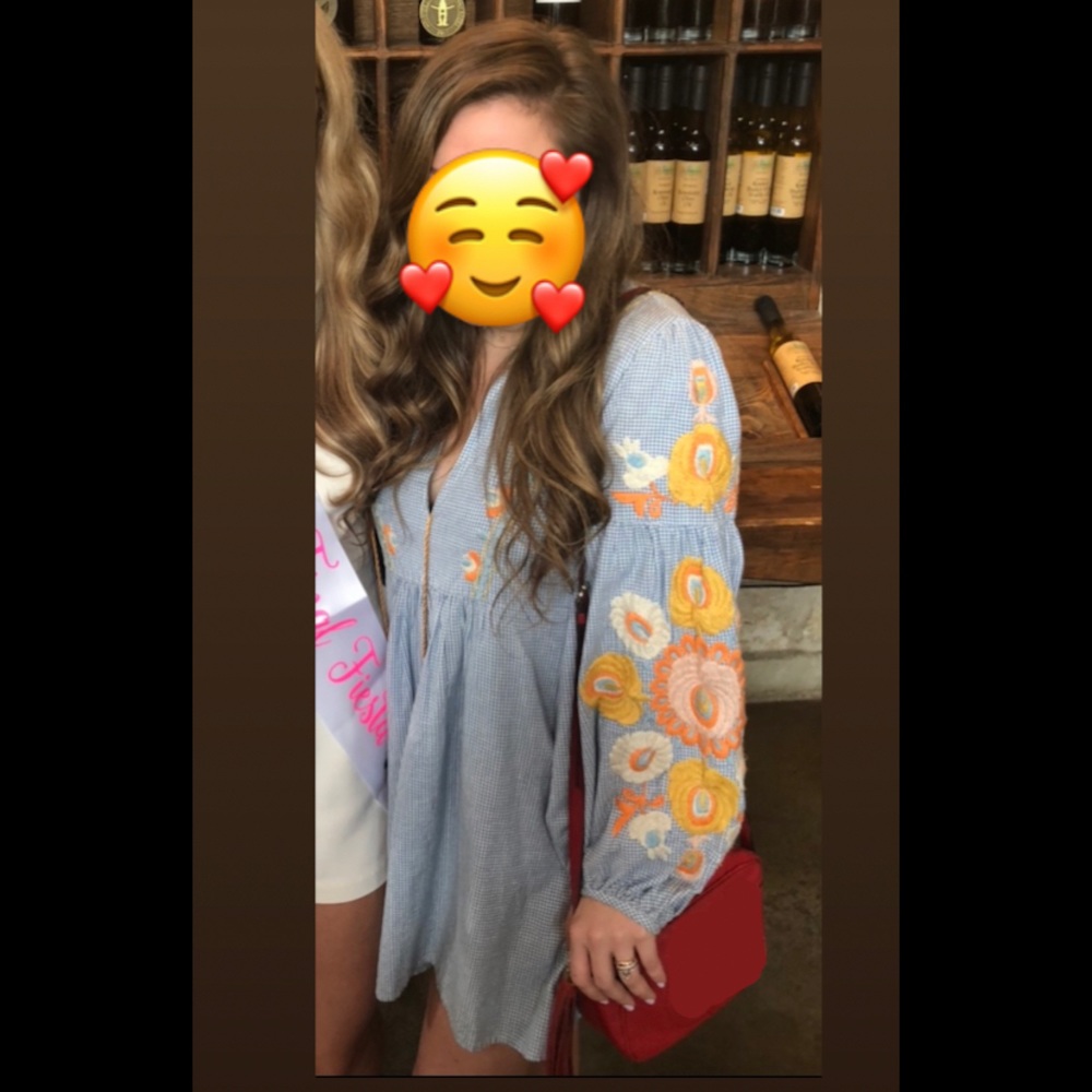 Zara Gingham embroidered Tunic